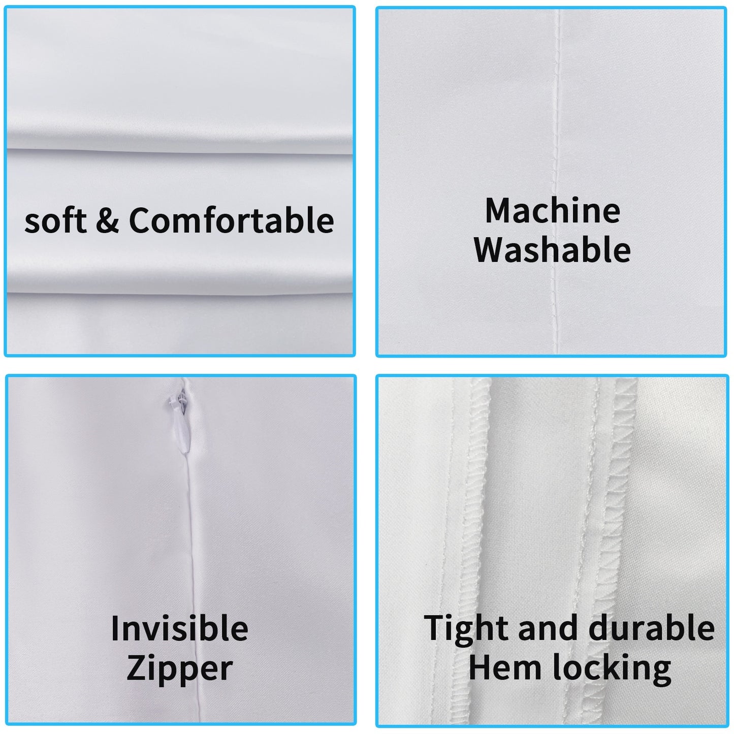 48 Pack 17.7 inch White Sublimation Blanks Pillow Covers
