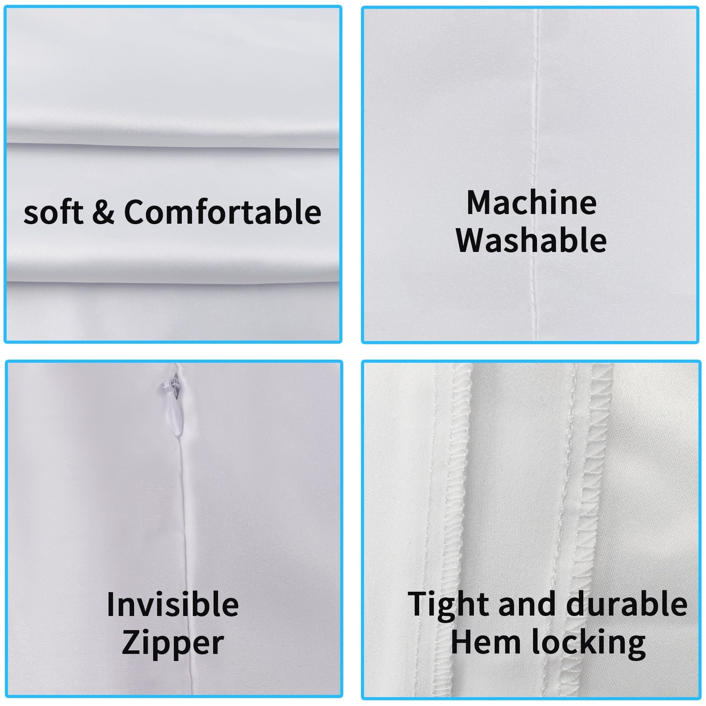 60 Pack 15.7 inch White Sublimation Blanks Pillow Covers