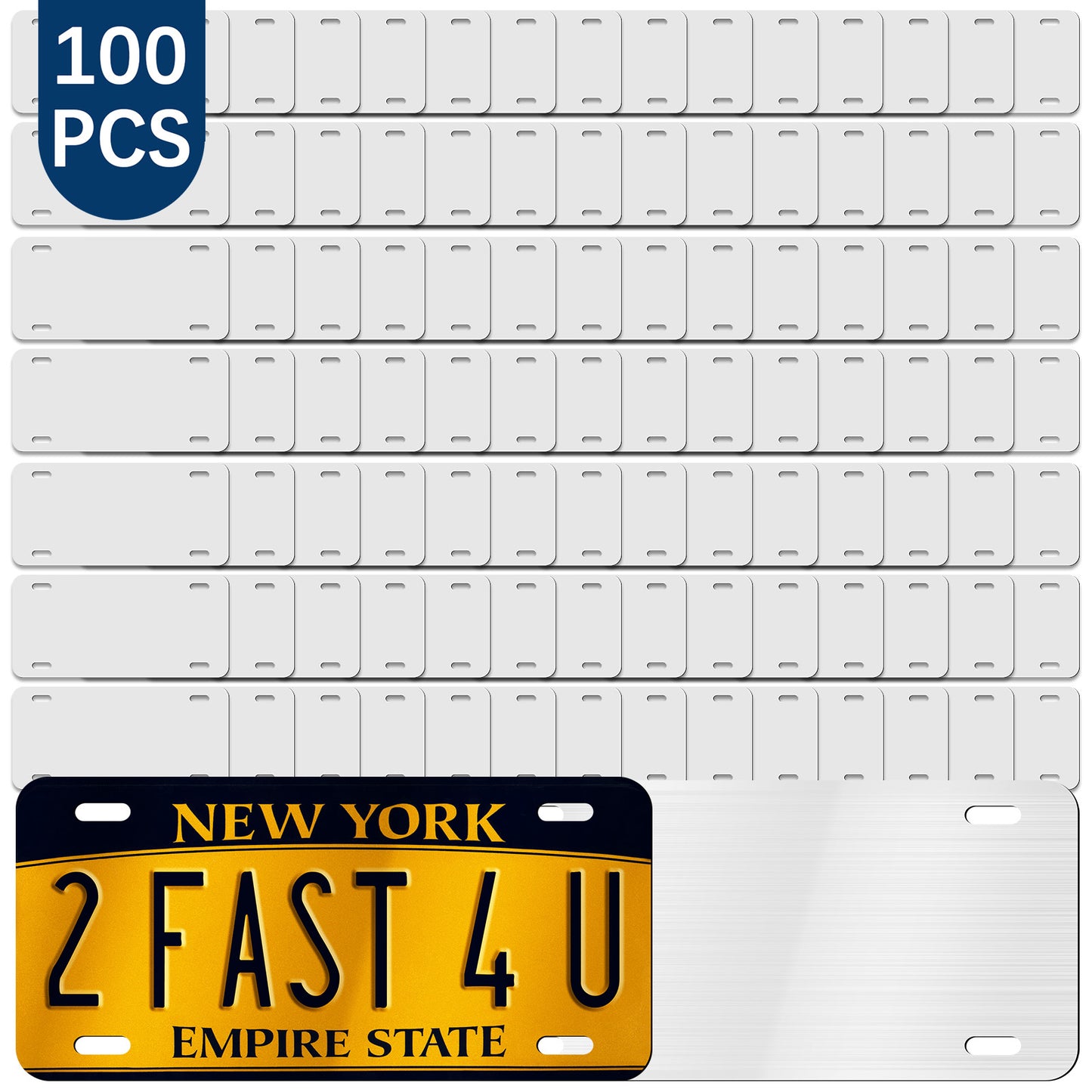 50 PCS Sublimation License Plate Blanks wholesale
