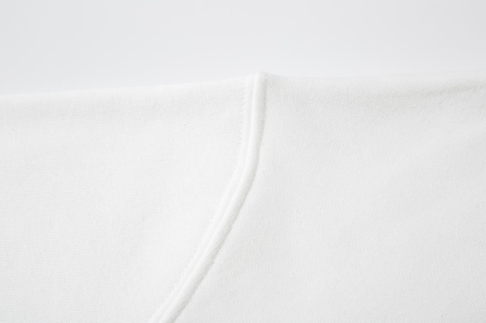 Blank Terry Sweatshirt Drop Shoulder Crewneck Sublimation Ready