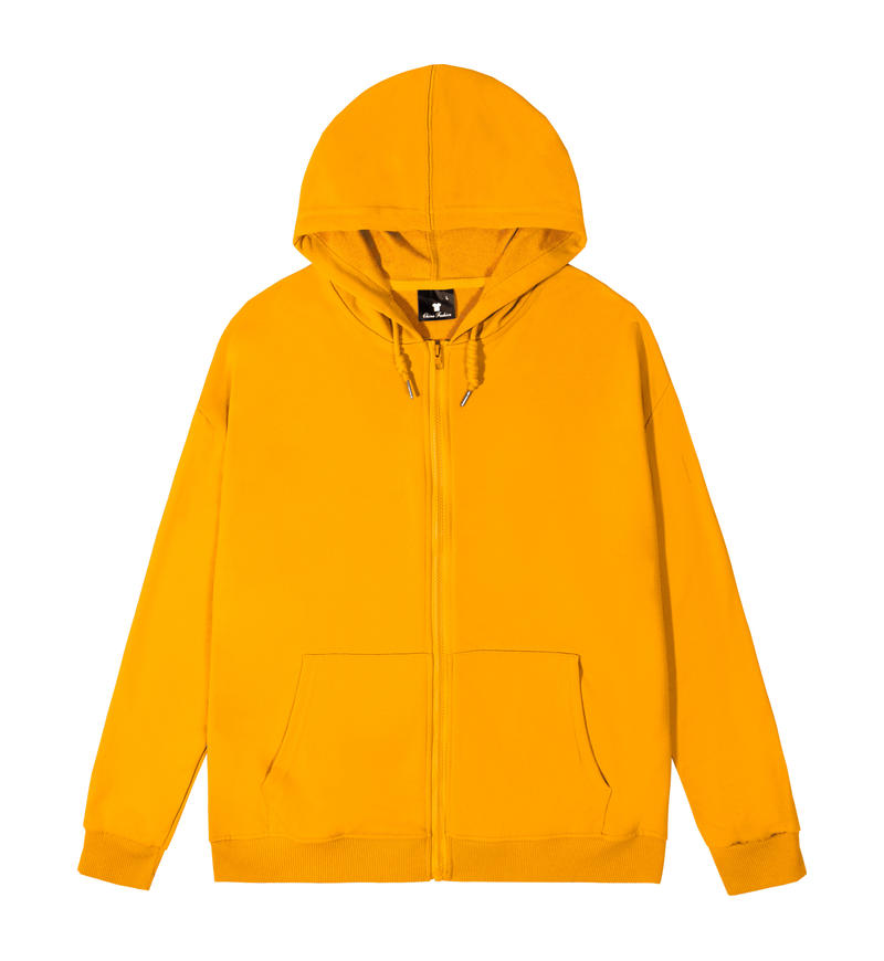 Sublimation Blank Twill Hoodie Zipper Front Cardigan Style for Adults