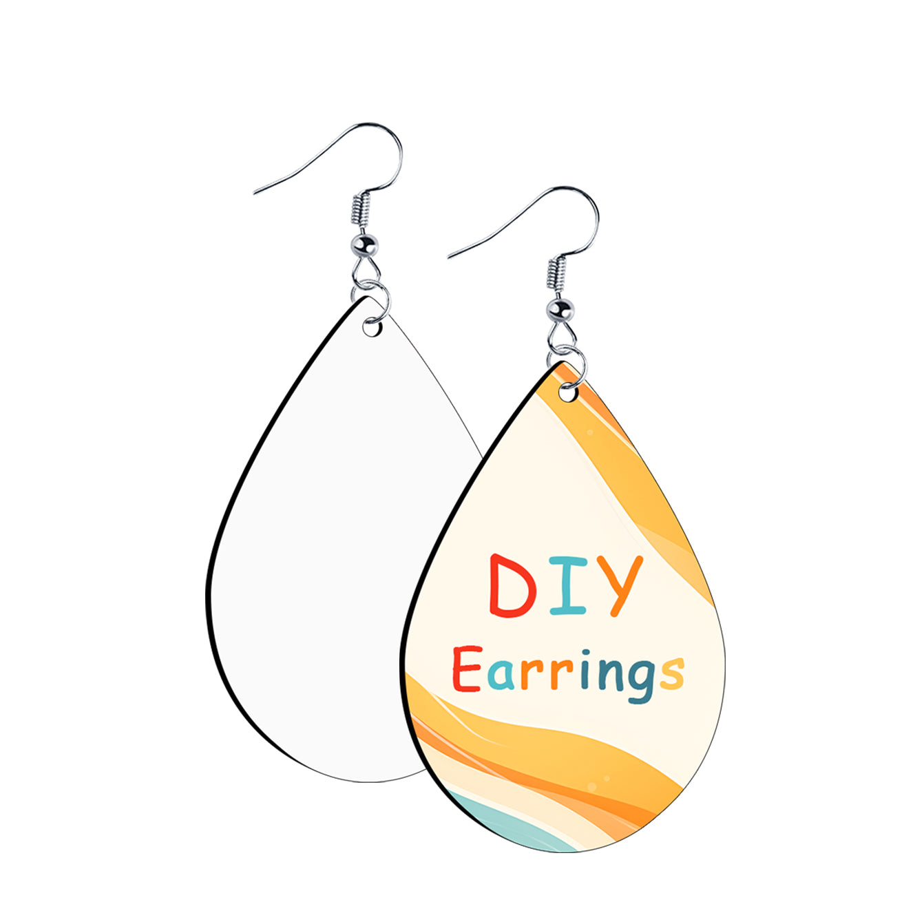 MDF Teardrop Sublimation Earring Blanks Wholesale