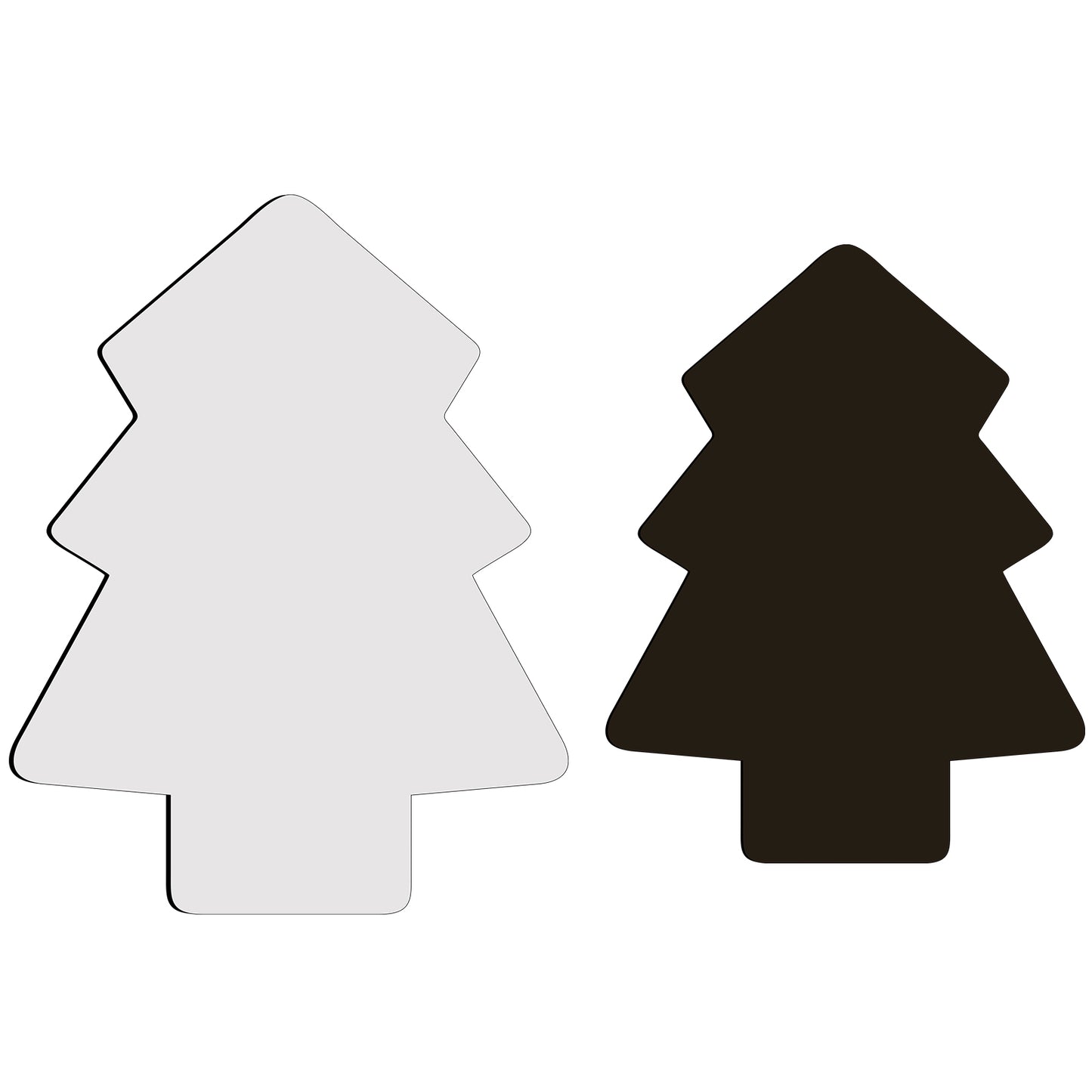 Sublimation Christmas Trees Magnetic for Kitchen Personalized