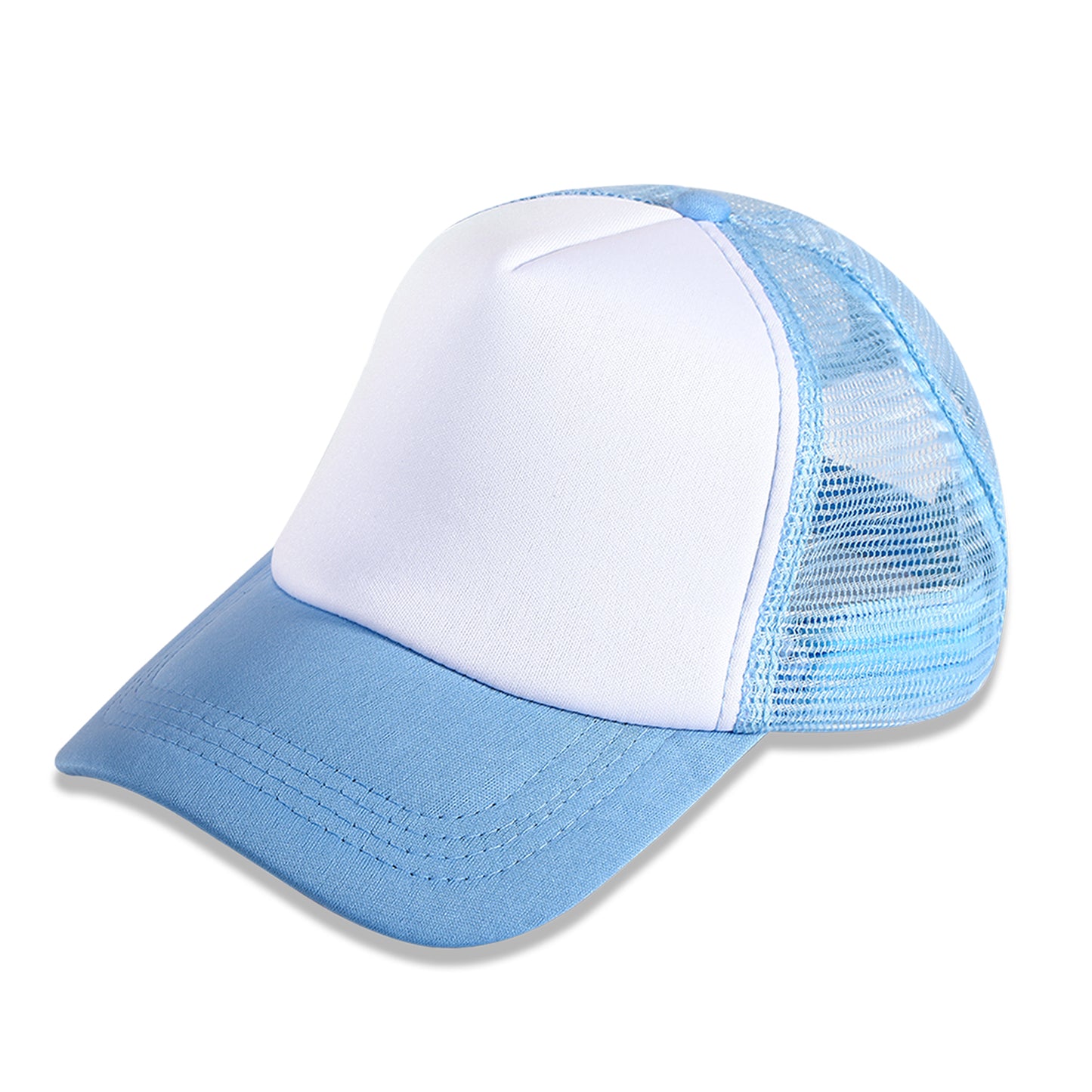 20 PCS Blue and White Baseball Cap, Adjustable Trucker Hats