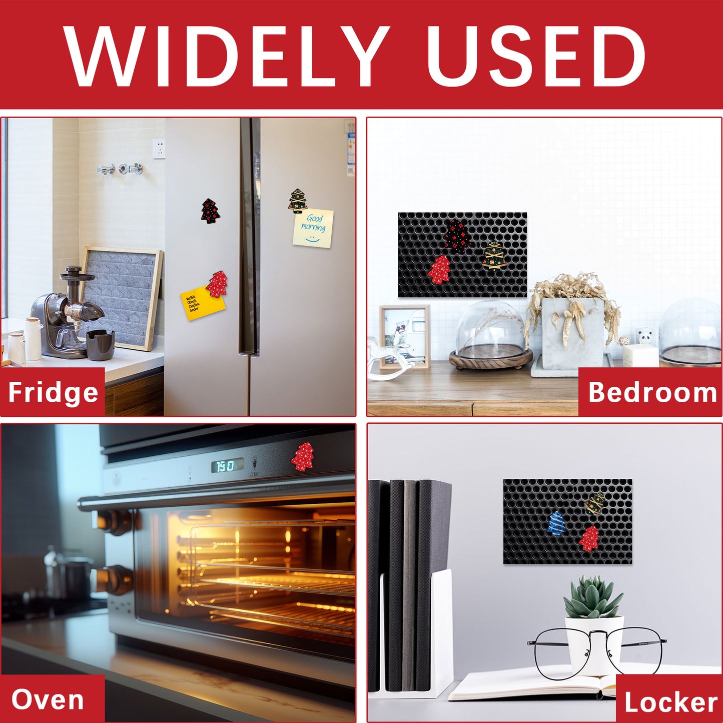 Sublimation Christmas Trees Magnetic for Kitchen Personalized
