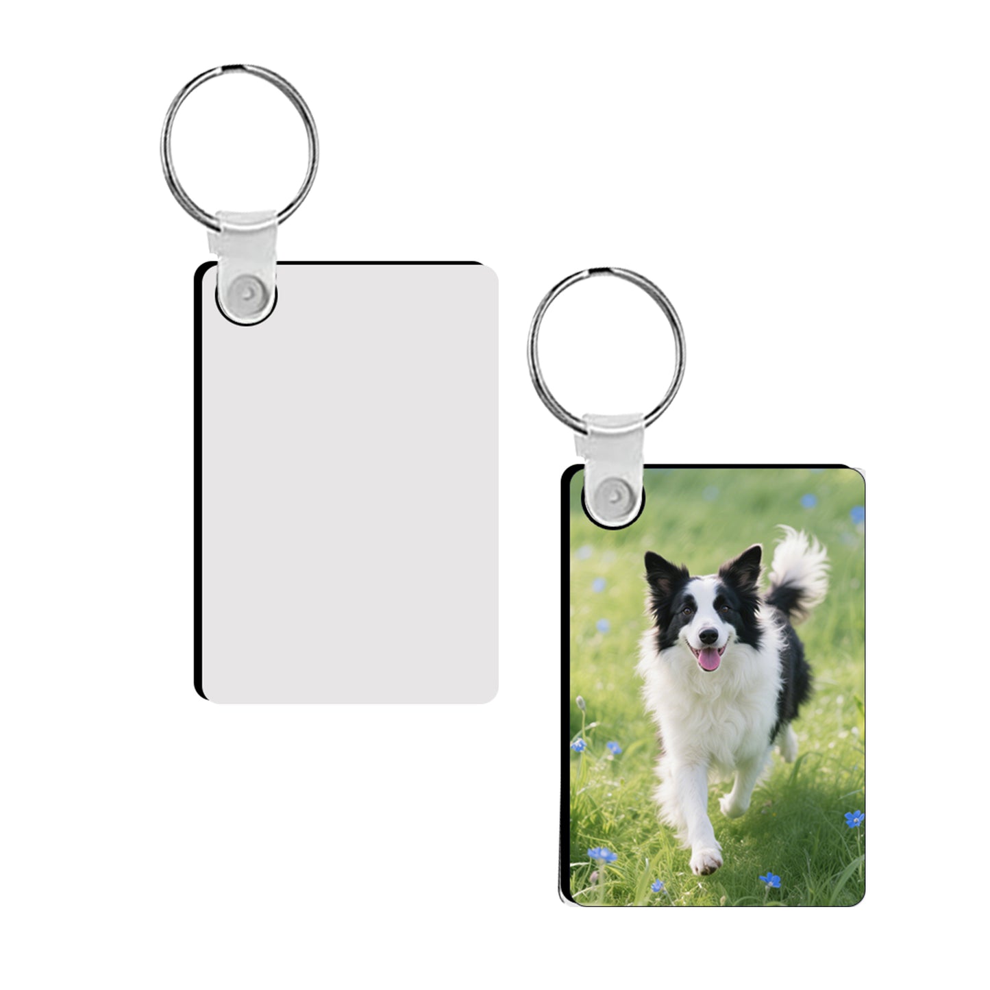 MDF Rectangle Sublimation Keychain Blanks Wholesale