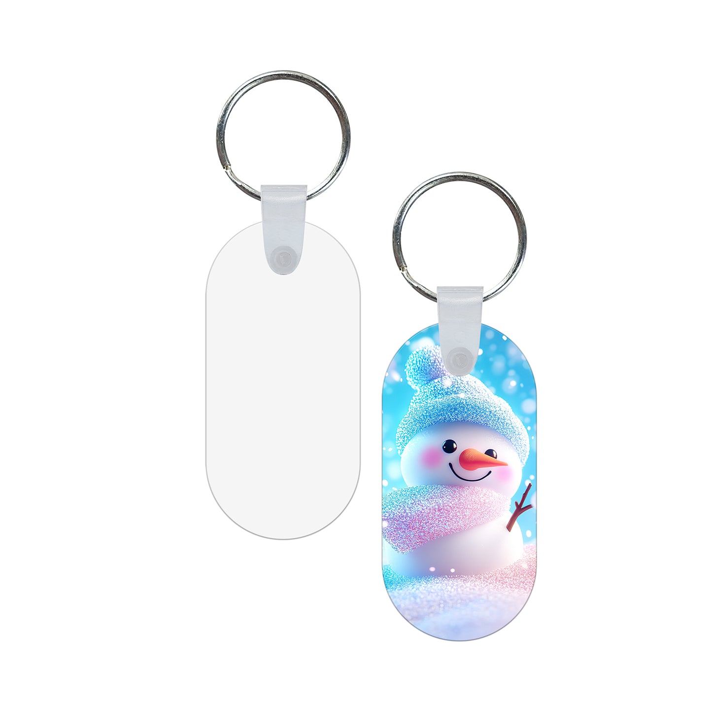 Rectangle Aluminium Sublimation Keychain Blanks Wholesale