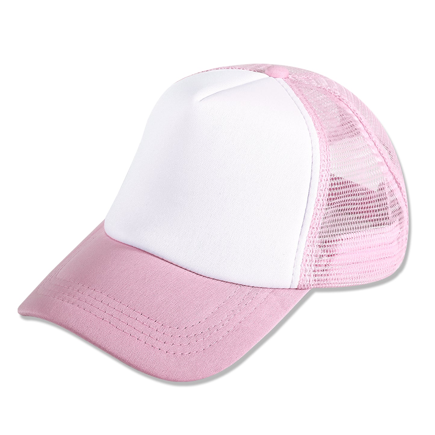 40 PCS Pink and White Baseball Cap, Adjustable Trucker Hats