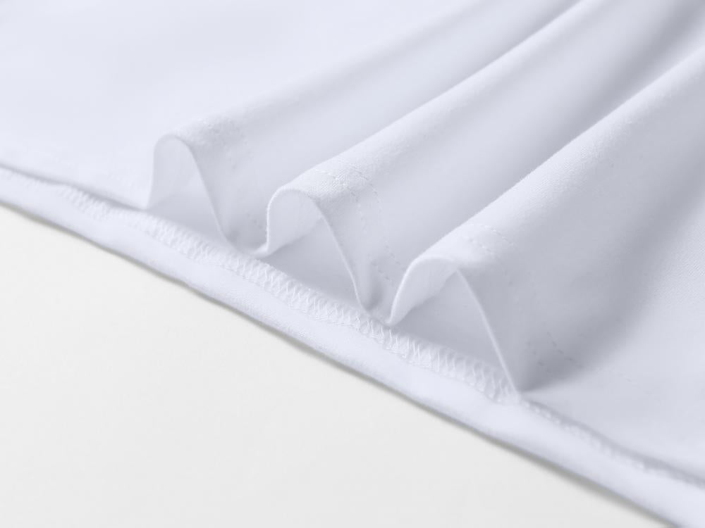 Wholesale Unisex Adult Short Sleeve Blank White T Shirt 100 Polyester