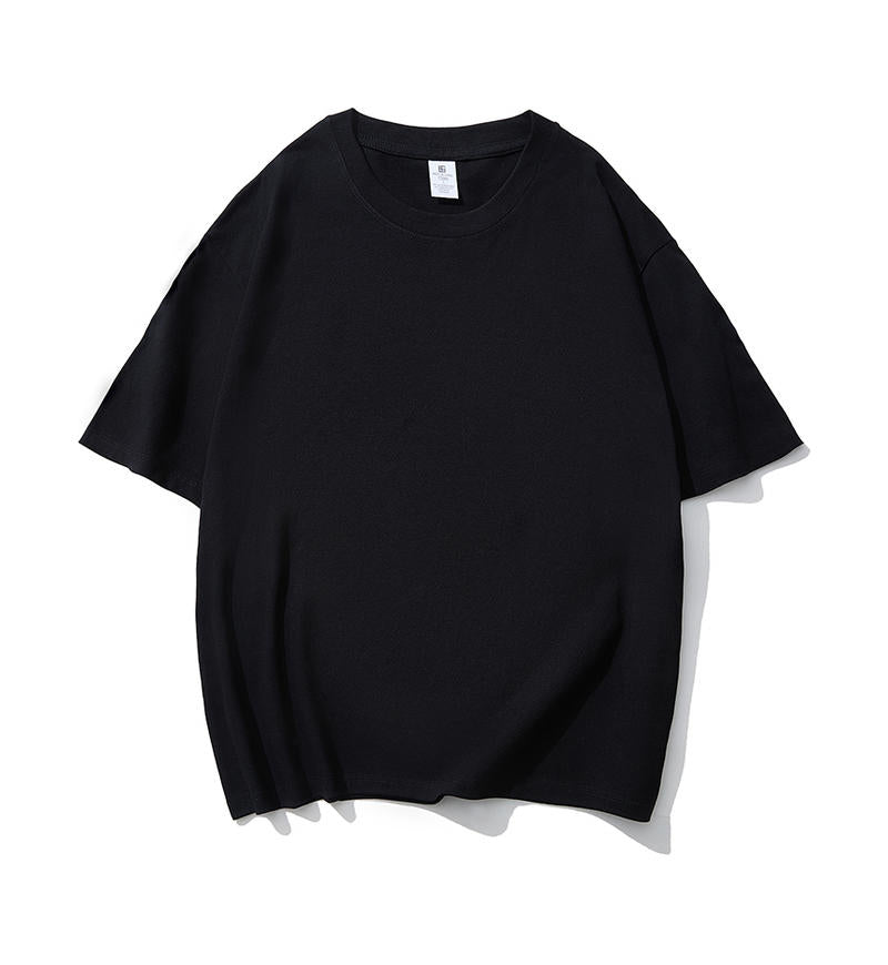 Adult Drop Shoulder 100 Cotton Short Sleeve T Shirt Blank Wholesale