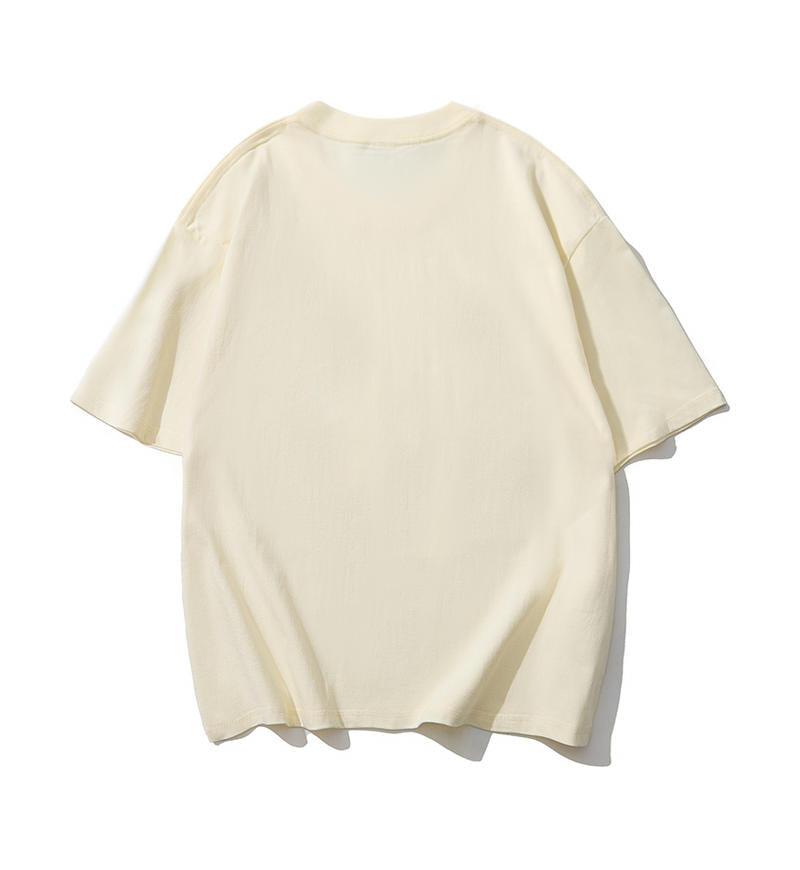 Adult Drop Shoulder 100 Cotton Short Sleeve T Shirt Blank Wholesale