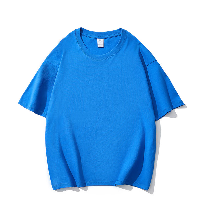 Adult Drop Shoulder 100 Cotton Short Sleeve T Shirt Blank Wholesale