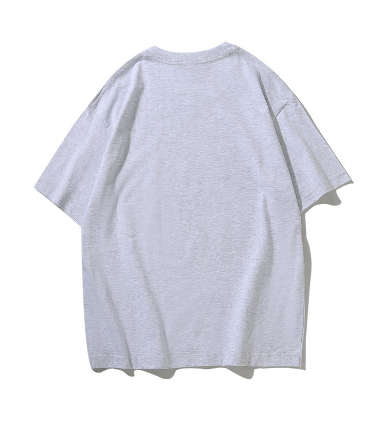 Adult Drop Shoulder 100 Cotton Short Sleeve T Shirt Blank Wholesale