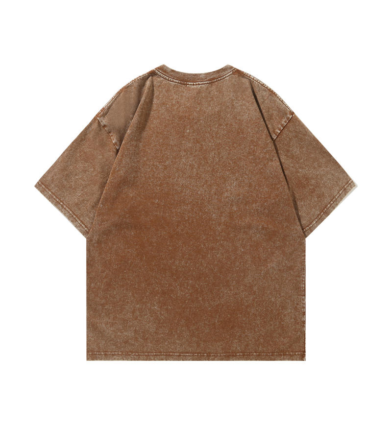 100 cotton washed distressed short sleeve Vintage blank T-shirt for adults