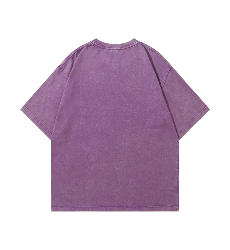 100 cotton washed distressed short sleeve Vintage blank T-shirt for adults