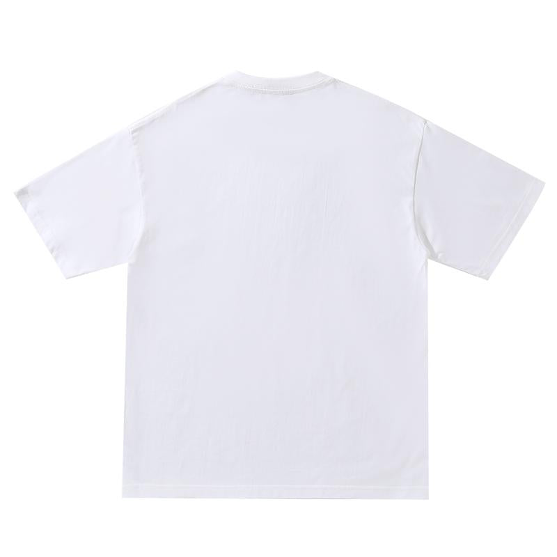 Wholesale Adult Unisex Drop Shoulder 100 Cotton Short Sleeve T-Shirt