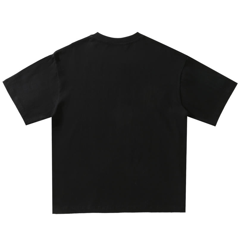 Wholesale Adult Unisex Drop Shoulder 100 Cotton Short Sleeve T-Shirt