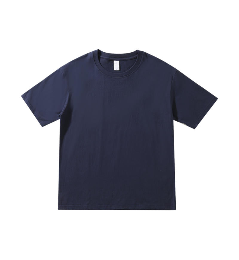 Wholesale Adult Unisex Drop Shoulder 100 Cotton Short Sleeve T-Shirt