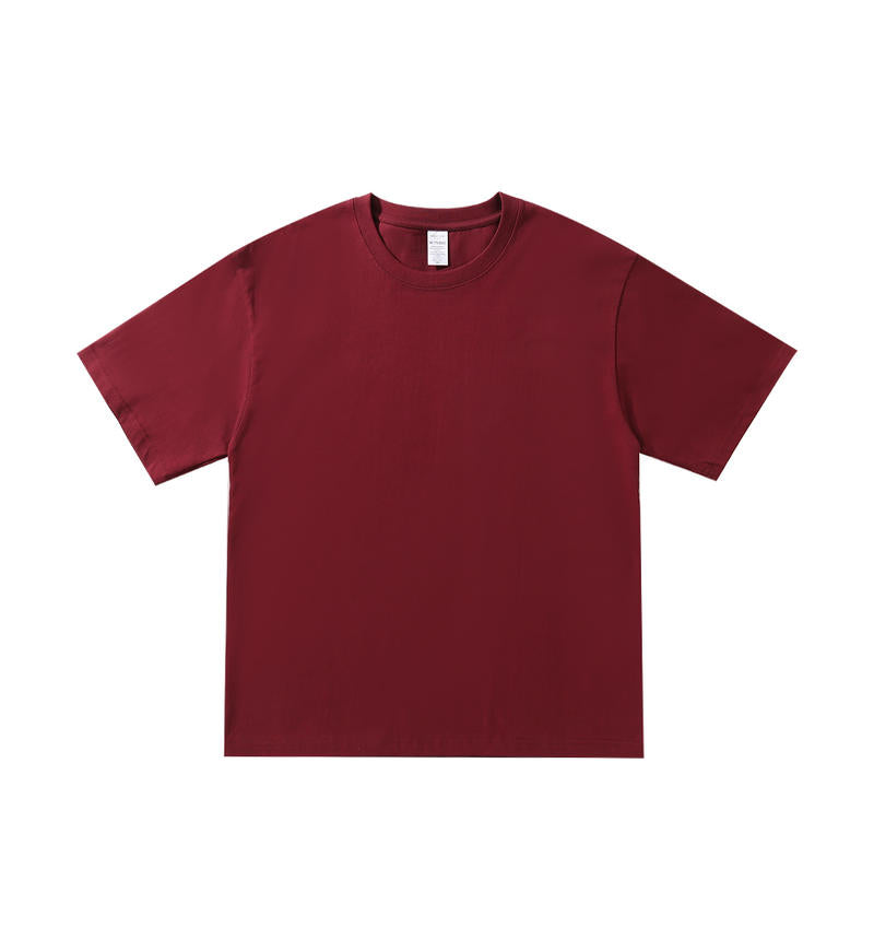 Wholesale Adult Unisex Drop Shoulder 100 Cotton Short Sleeve T-Shirt