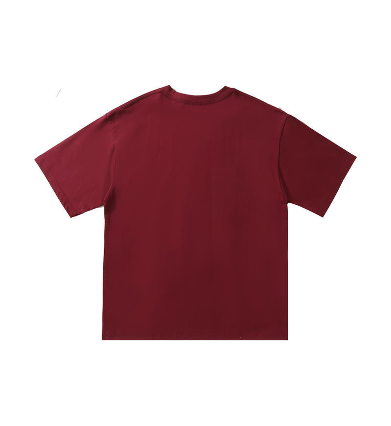 Wholesale Adult Unisex Drop Shoulder 100 Cotton Short Sleeve T-Shirt