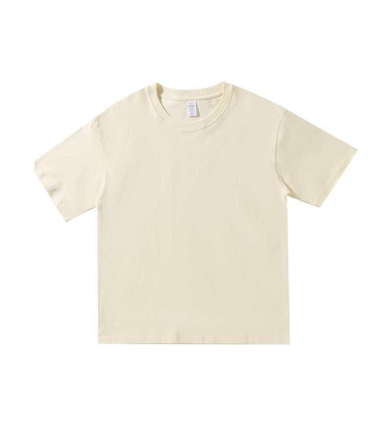 Wholesale Adult Unisex Drop Shoulder 100 Cotton Short Sleeve T-Shirt