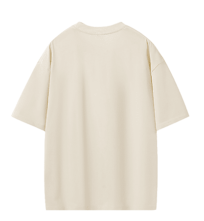 Bulk Adult Drop Shoulder 100 Cotton Double Yarn Blank Short Sleeve T Shirt