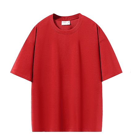 Bulk Adult Drop Shoulder 100 Cotton Double Yarn Blank Short Sleeve T Shirt
