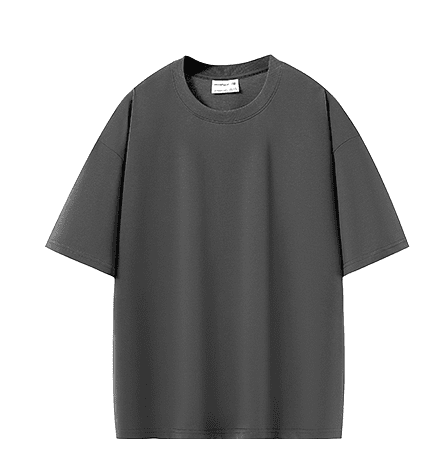 Bulk Adult Drop Shoulder 100 Cotton Double Yarn Blank Short Sleeve T Shirt
