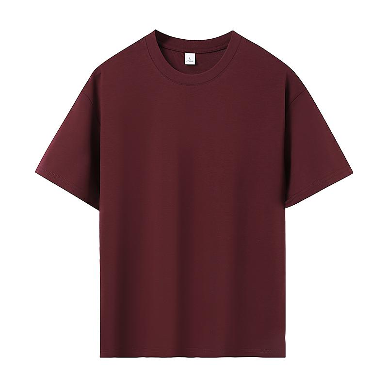 Bulk Unisex Blank 100 Cotton Round Neck Short Sleeve T-Shirts — Straight Shoulder