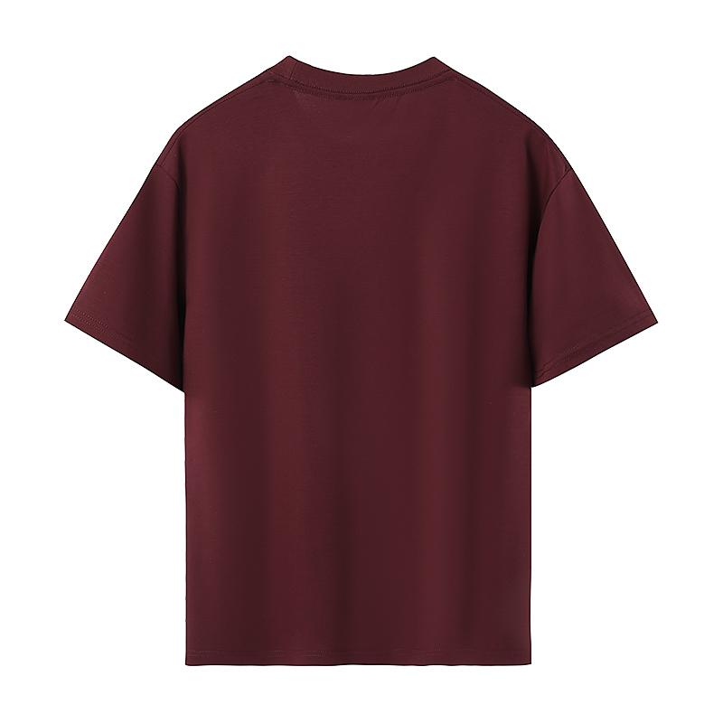 Bulk Unisex Blank 100 Cotton Round Neck Short Sleeve T-Shirts — Straight Shoulder