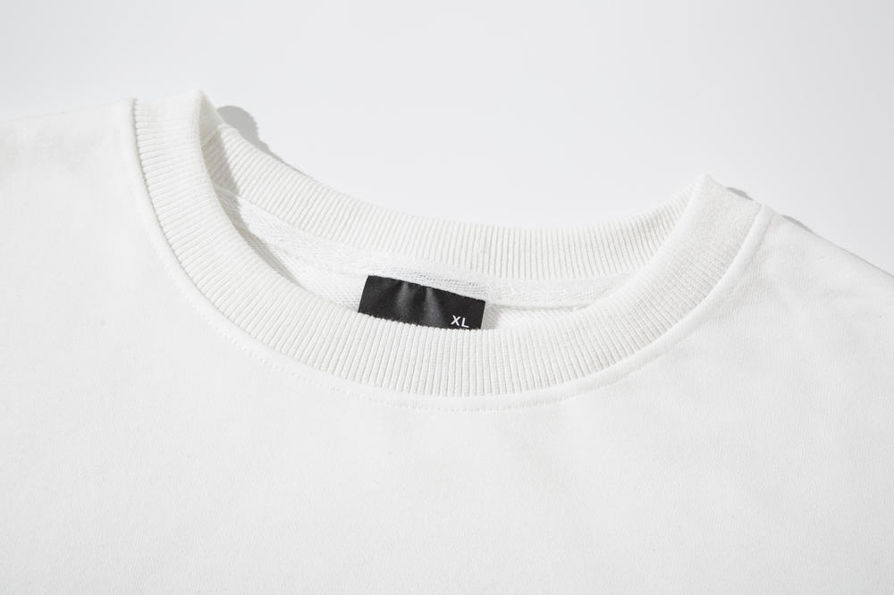 Blank Terry Sweatshirt Drop Shoulder Crewneck Sublimation Ready