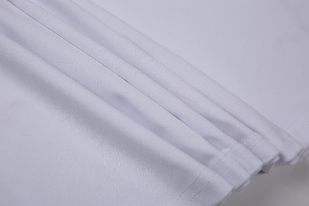 Women's White Polyester T Shirt Short Sleeve Blank for Sublimation