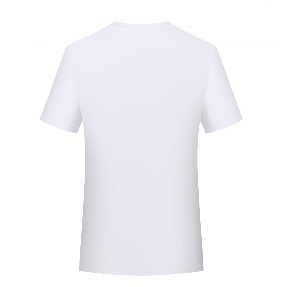 Wholesale Unisex Adult Short Sleeve Blank White T Shirt 100 Polyester