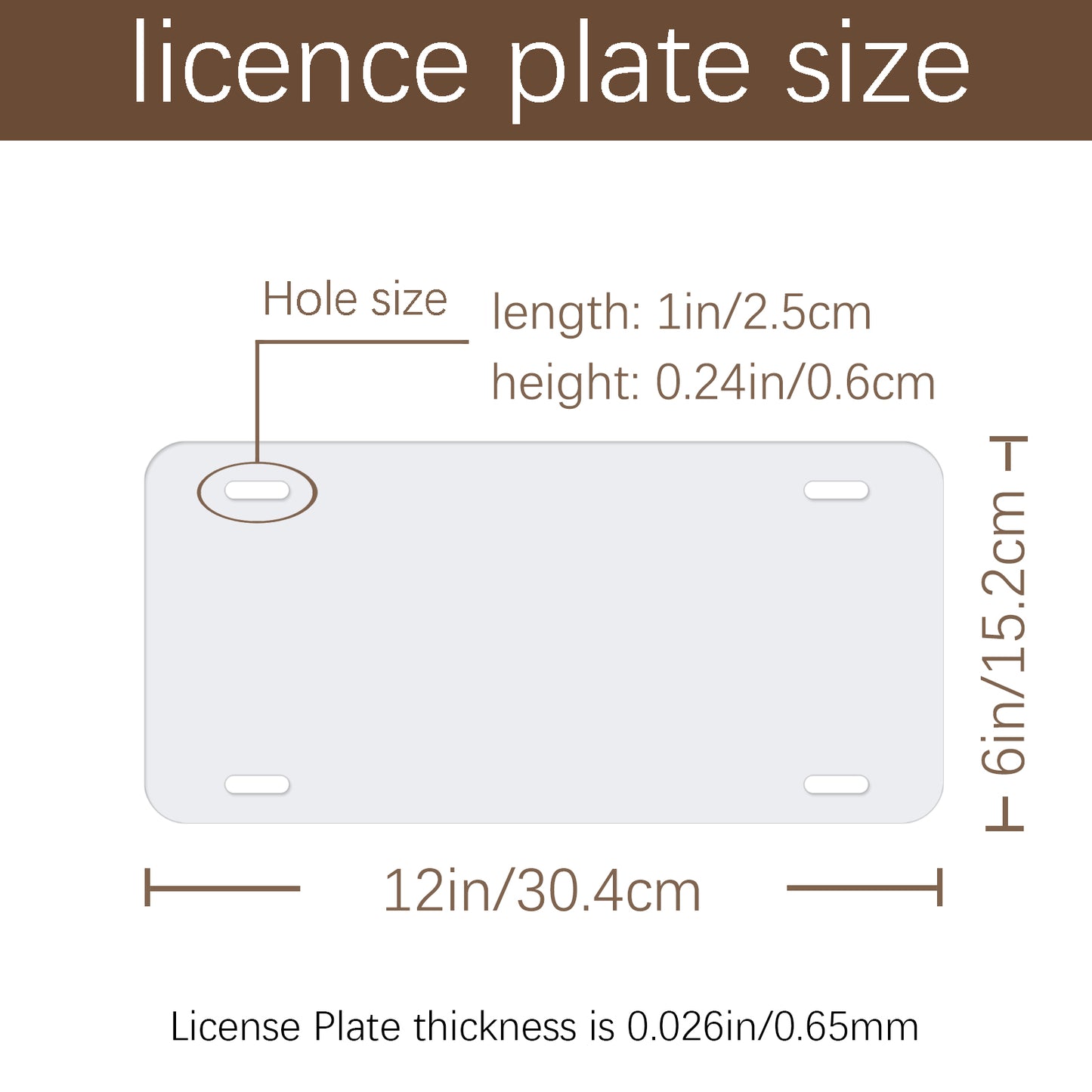 Sublimation License Plate Blanks wholesale,Metal Aluminum car Tag White