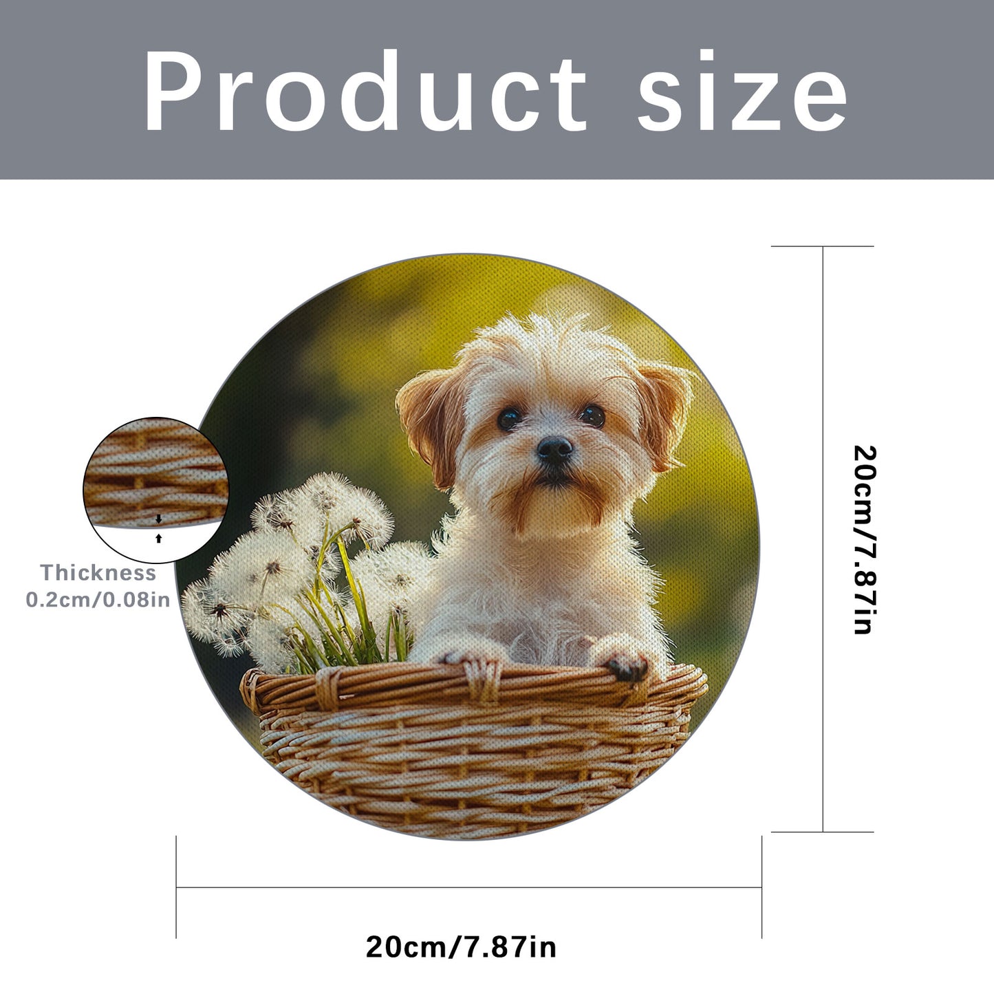 Round Sublimation Mouse pad Blanks Wholesale