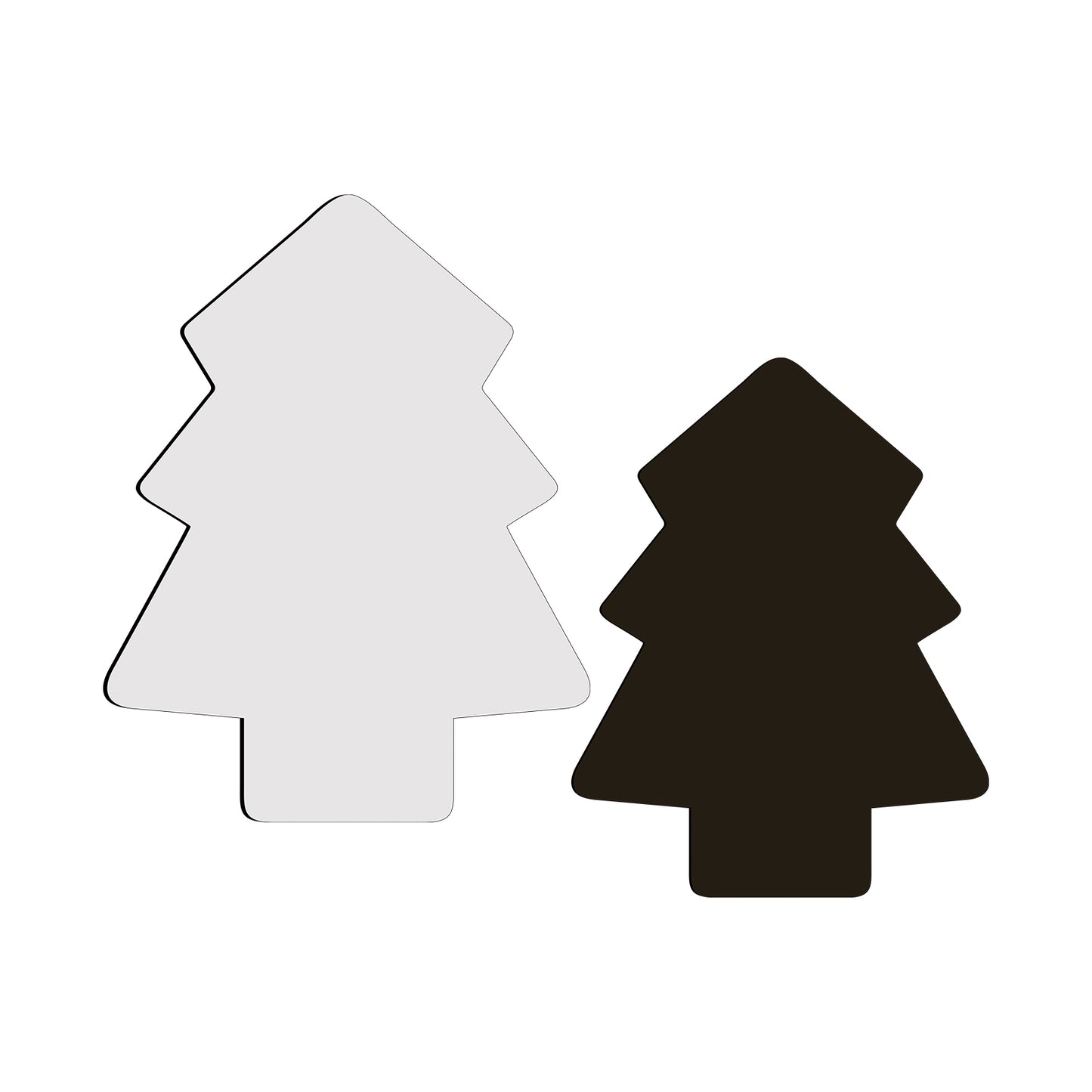 Sublimation Christmas Trees Magnetic for Kitchen Personalized