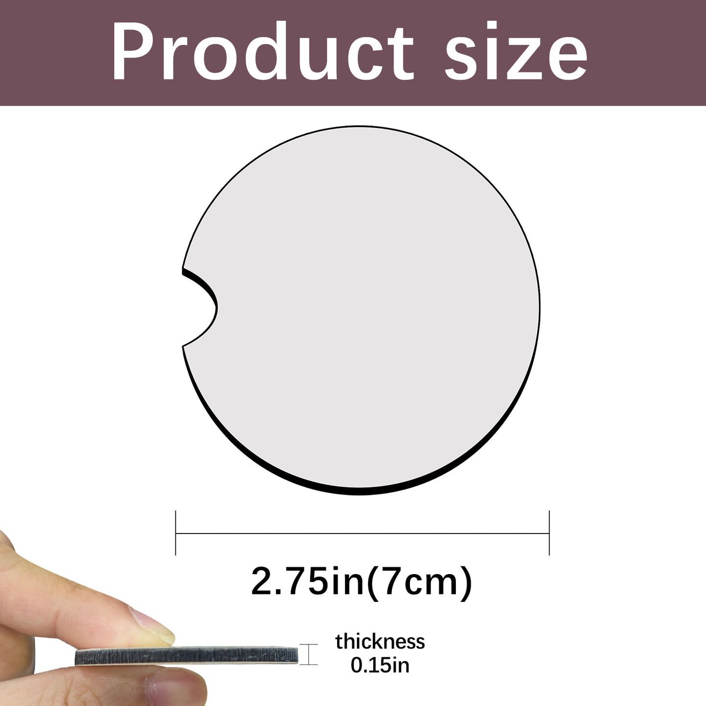 MDF Sublimation Car Coaster Blanks Wholesale
