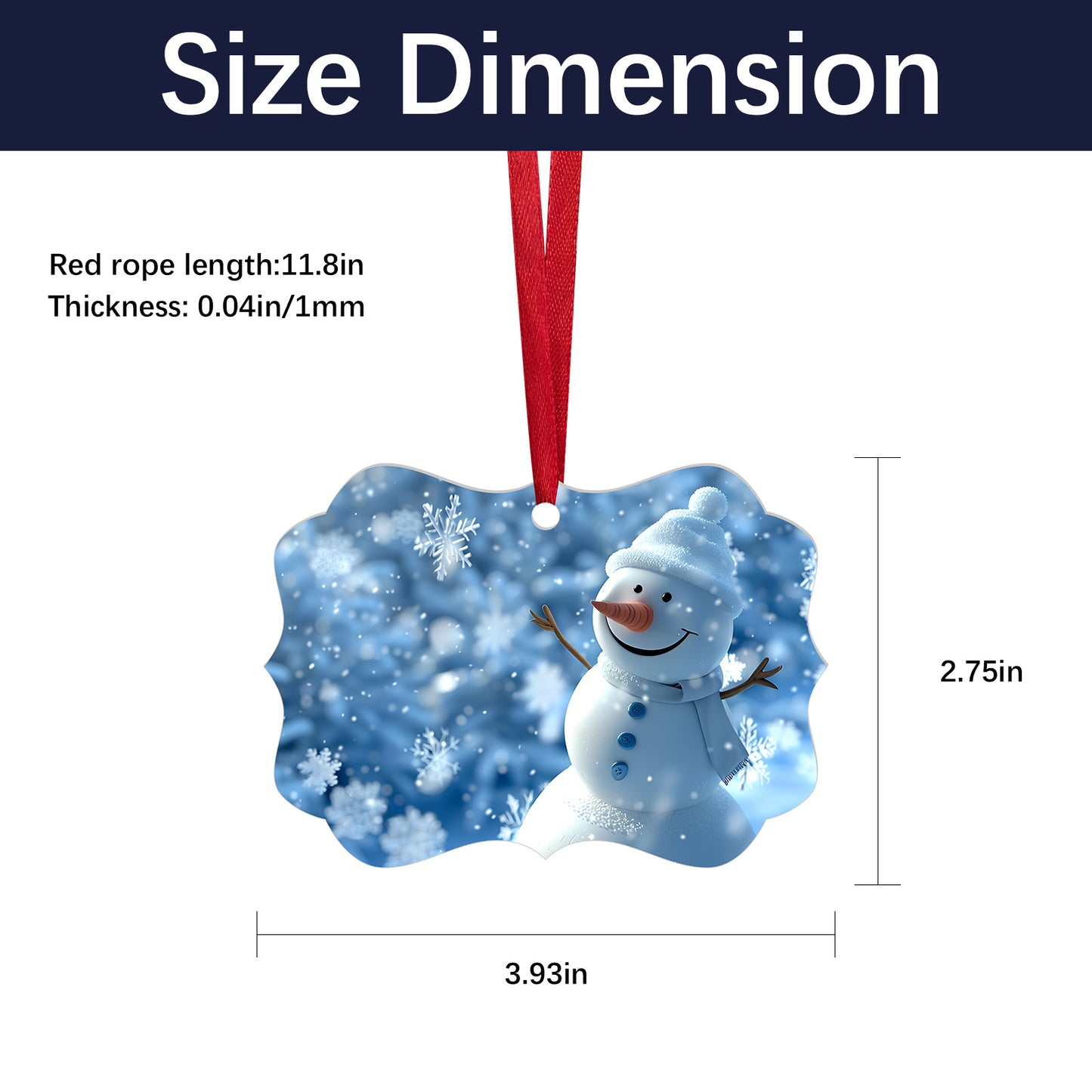 Flower Aluminium Sublimation Christmas Blanks Ornaments Wholesale