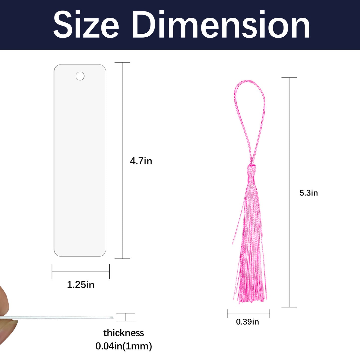 wholesale Aluminum Sublimation Bookmarks Blanks