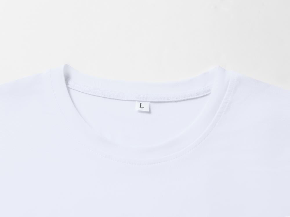 Wholesale Unisex Adult Short Sleeve Blank White T Shirt 100 Polyester