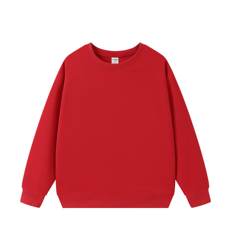Adult Blank Crew Neck Sweatshirt 100 Polyester Loose Fit Wholesale