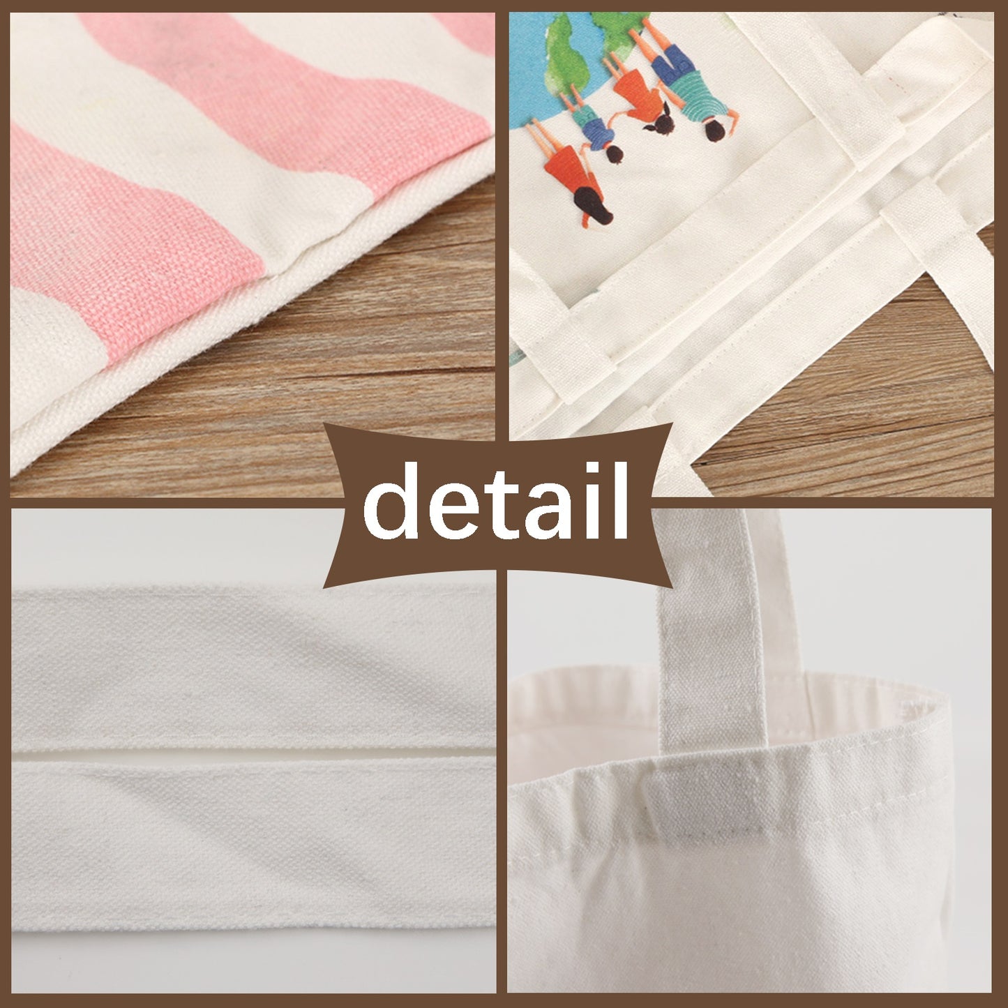 40 PCS Large Beige Sublimation Canvas Tote Bags – Bulk Wholesale
