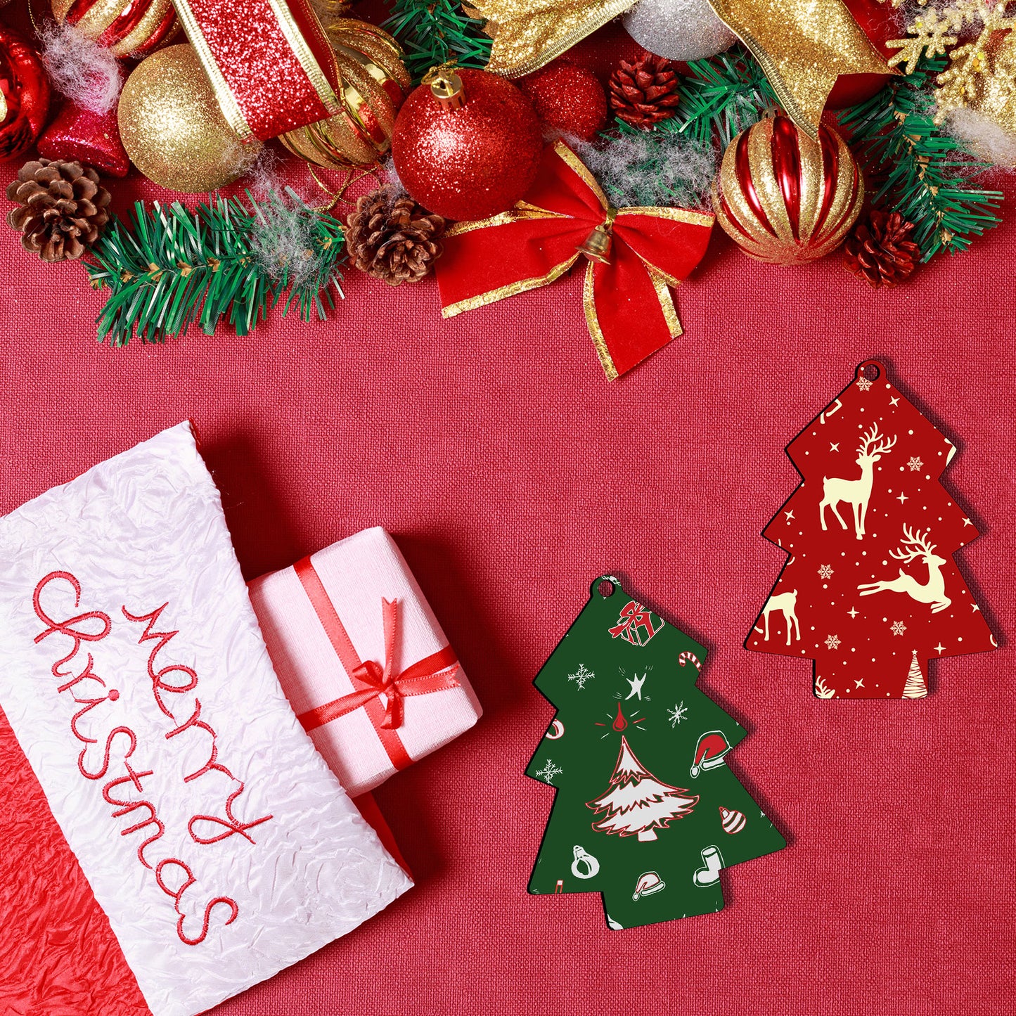 Christmas Tree MDF Sublimation Christmas Ornaments Blanks Wholesale