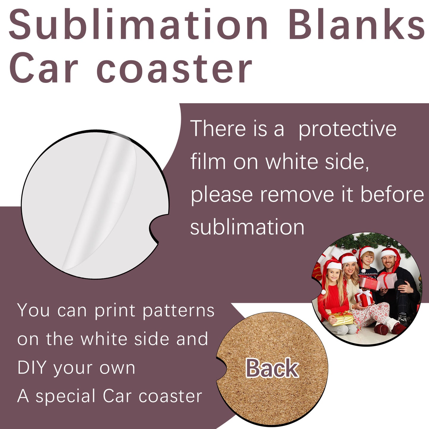 MDF Sublimation Car Coaster Blanks Wholesale