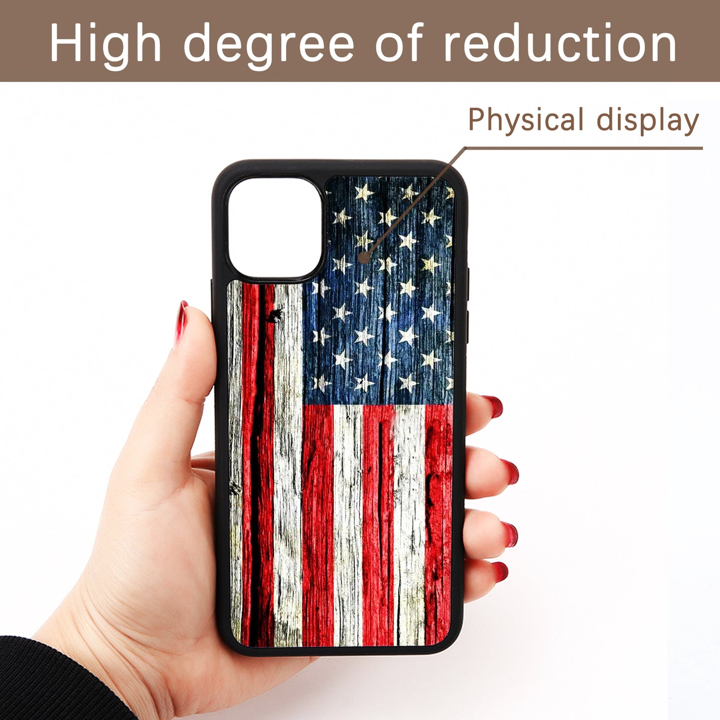 20 PCS Black Sublimation Blank Phone Case Wholesale