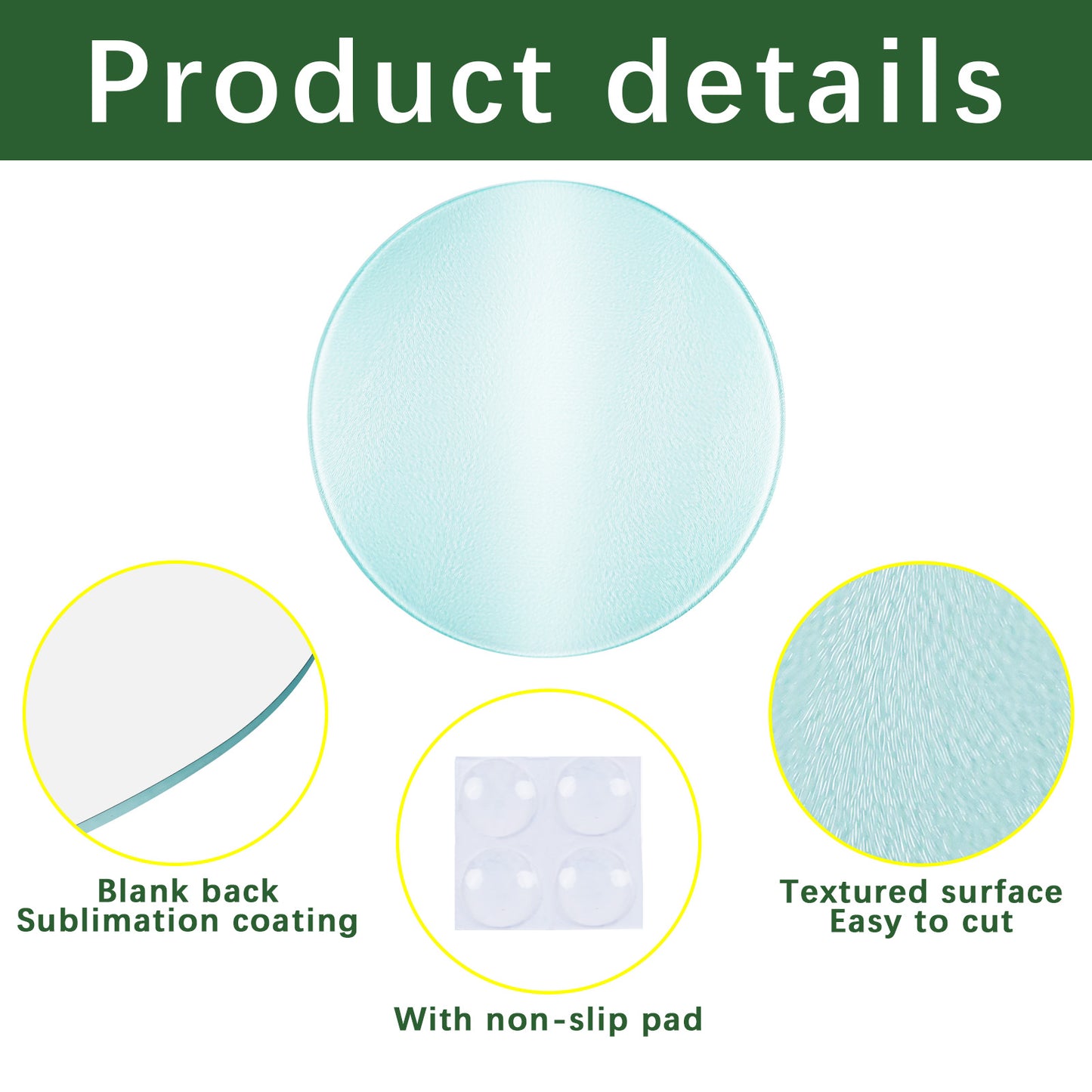 Round Sublimation Cutting Board Blanks Wholesale – Durable & Anti-Slip