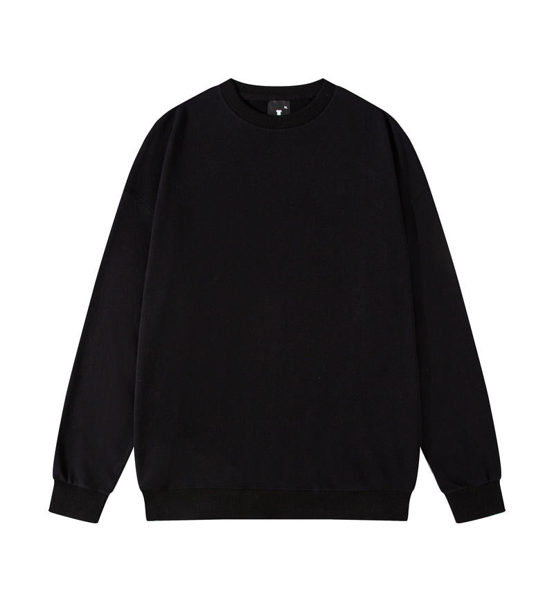 Blank Terry Sweatshirt Drop Shoulder Crewneck Sublimation Ready