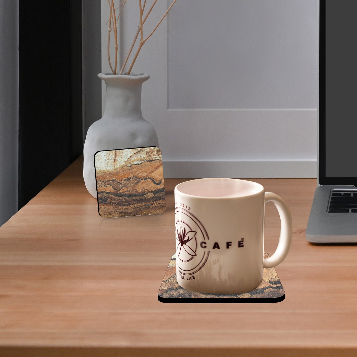 400 PCS Square Natural rubber Sublimation Coaster Blanks Wholesale