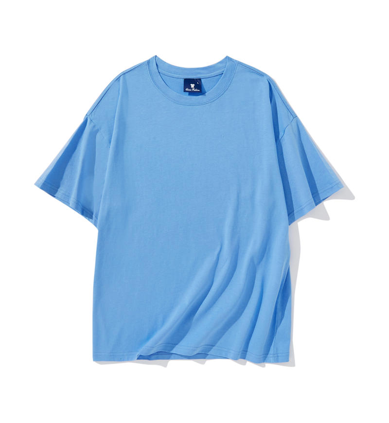 Wholesale Adult Unisex Drop Shoulder Blank T Shirt 100 Cotton