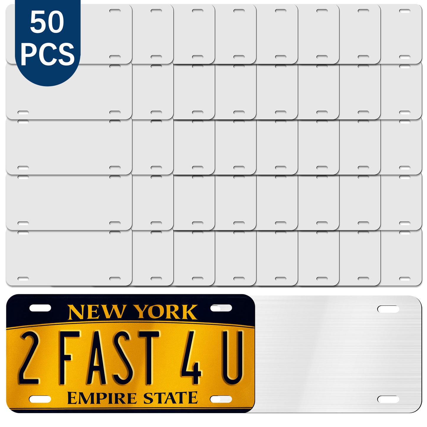 50 PCS Sublimation License Plate Blanks wholesale